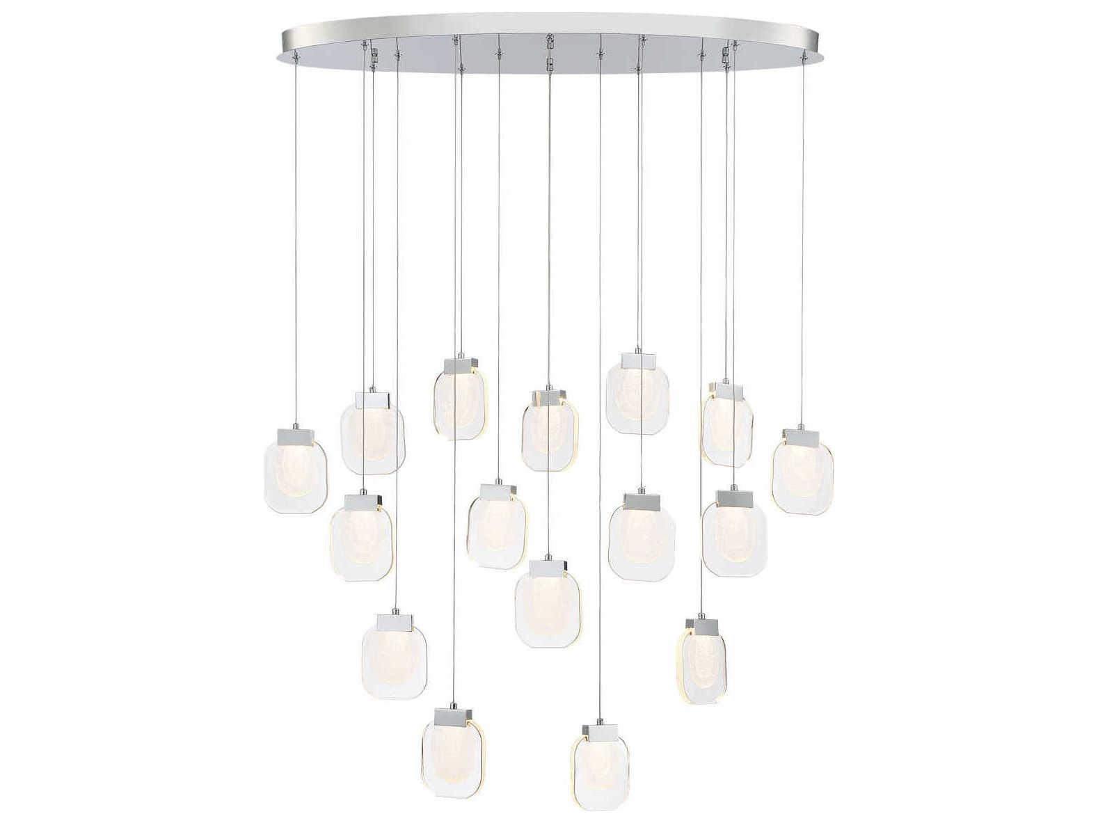 Eurofase Paget 16-Light Chrome Island Pendant