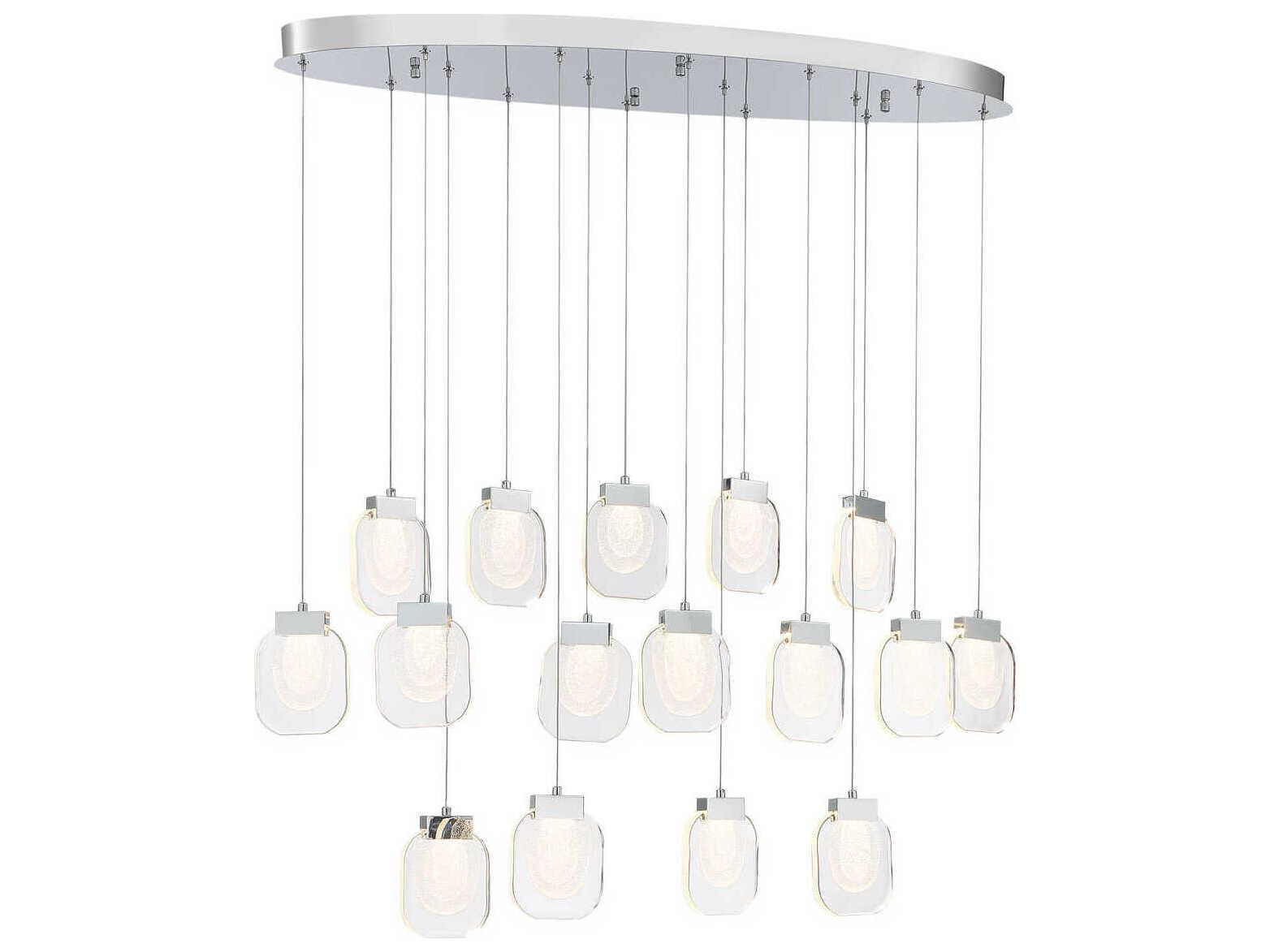 Eurofase Paget 16-Light Chrome Island Pendant