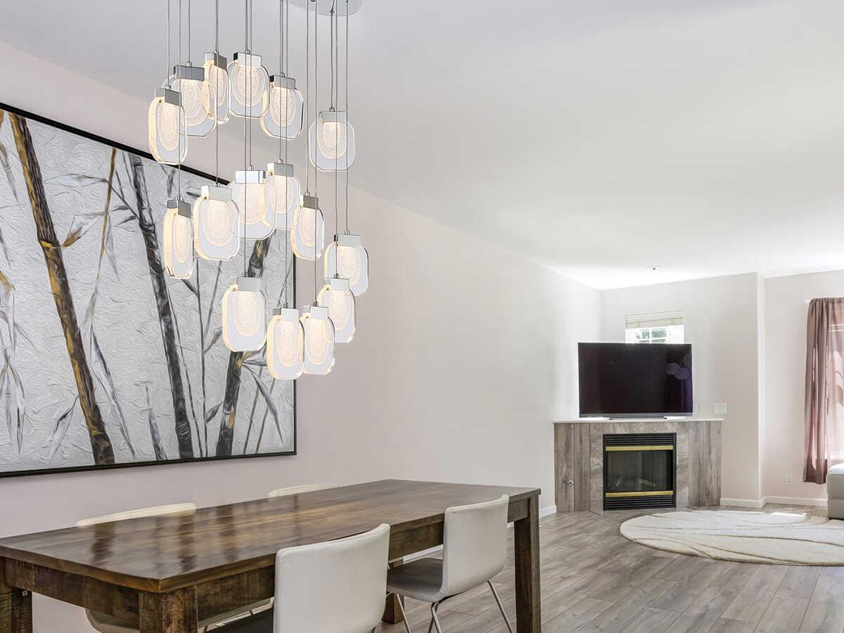 Eurofase Paget 16-Light Chrome Island Pendant