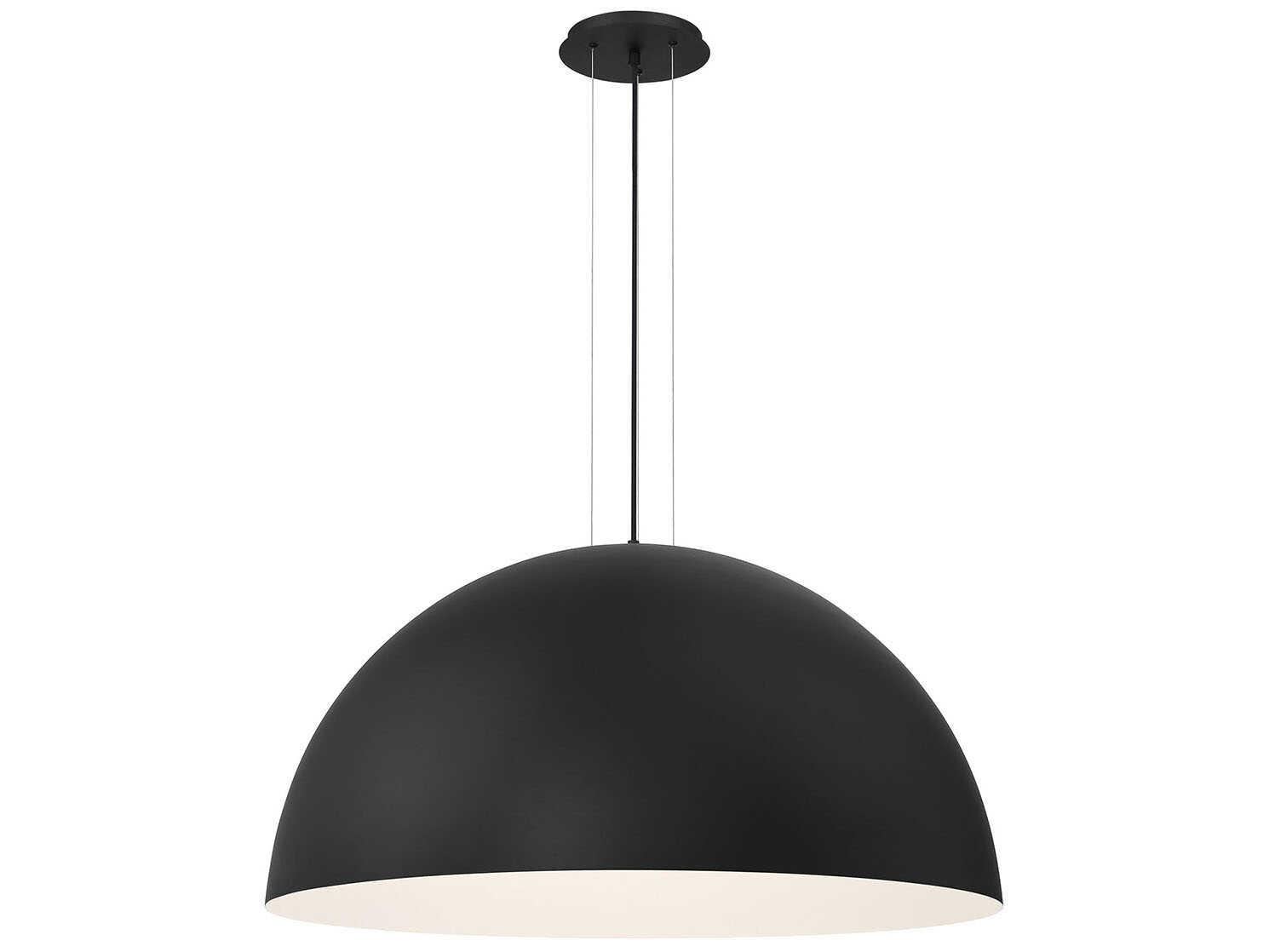 Eurofase Laverton 1-Light Black Dome Pendant