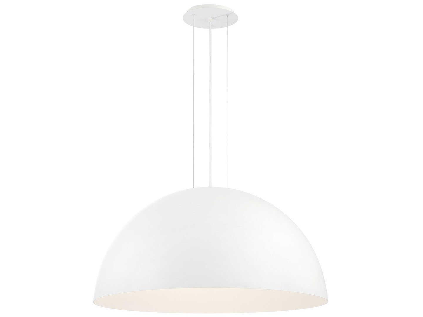 Eurofase Laverton 1-Light White Dome Pendant