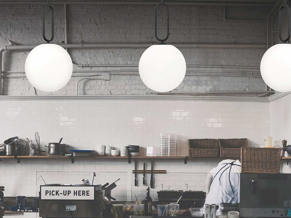 Eurofase Prospect 1-Light Acid Opal Matte Black Glass Globe Mini Pendant