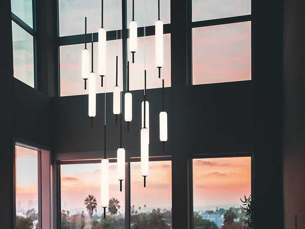 Eurofase Cumberland 12-Light Black Glass LED Pendant