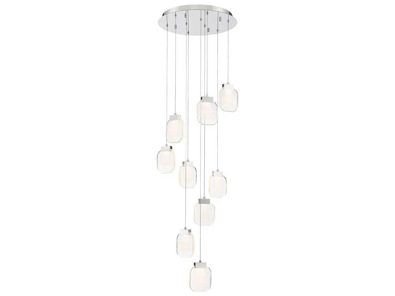 Eurofase Paget 9-Light Chrome Pendant