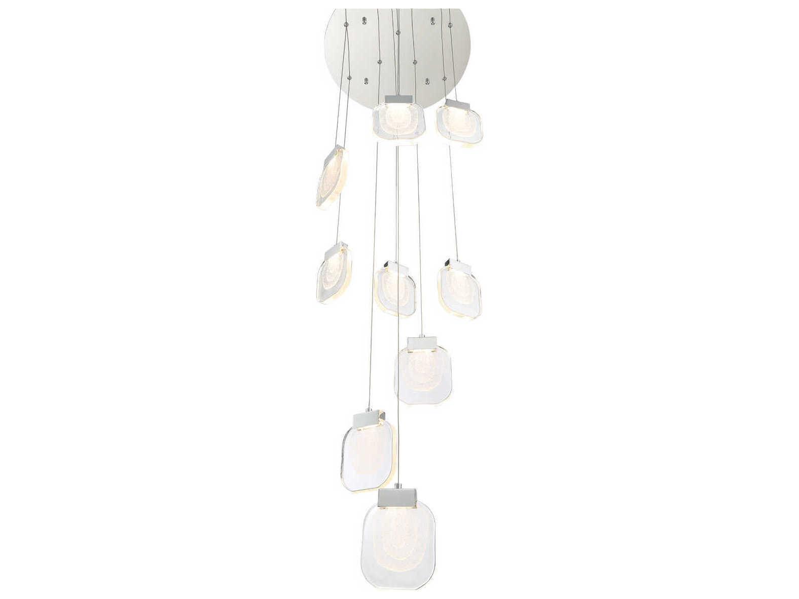 Eurofase Paget 9-Light Chrome Pendant