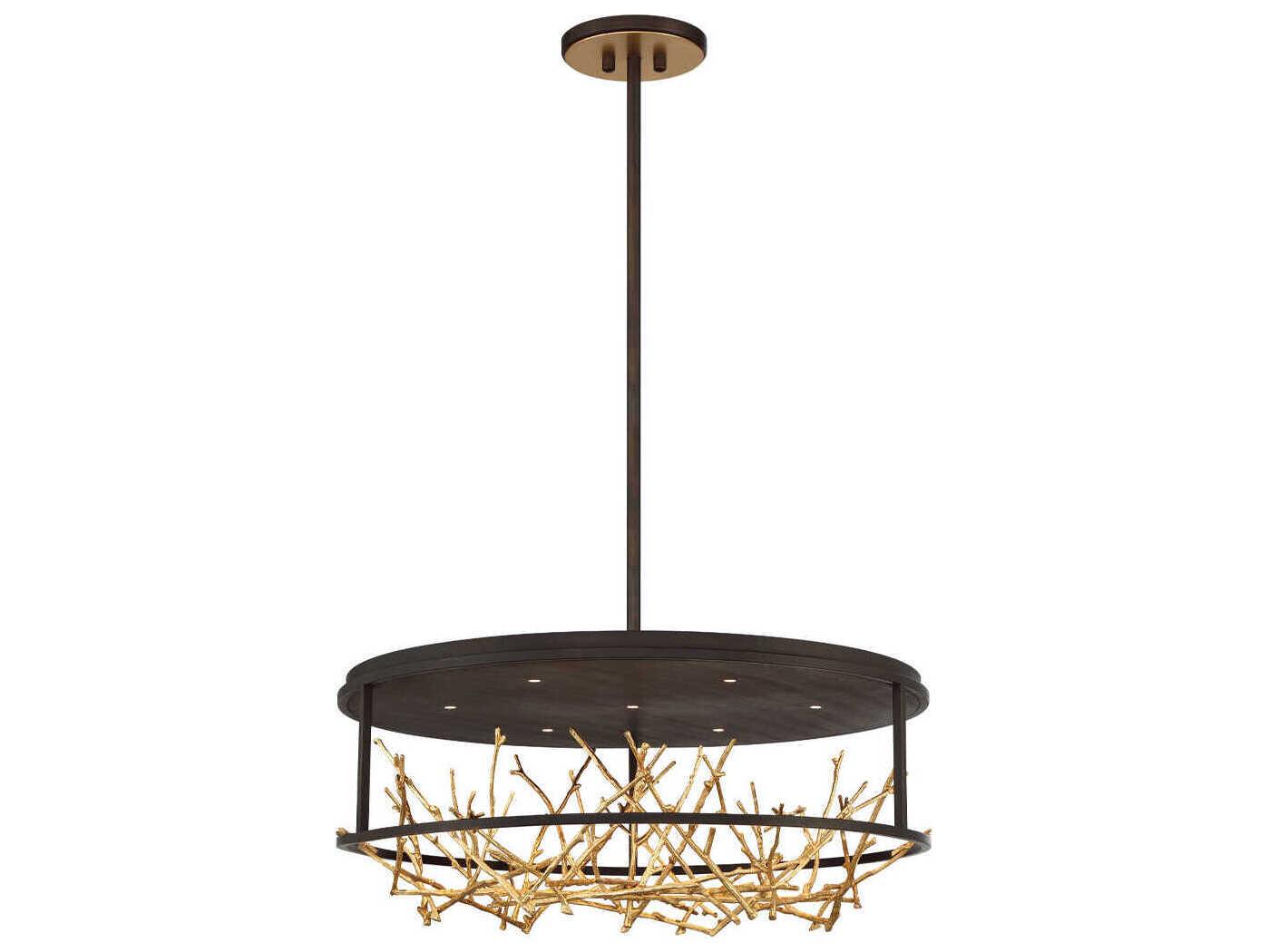Eurofase Aerie 7-Light Bronze Round Chandelier
