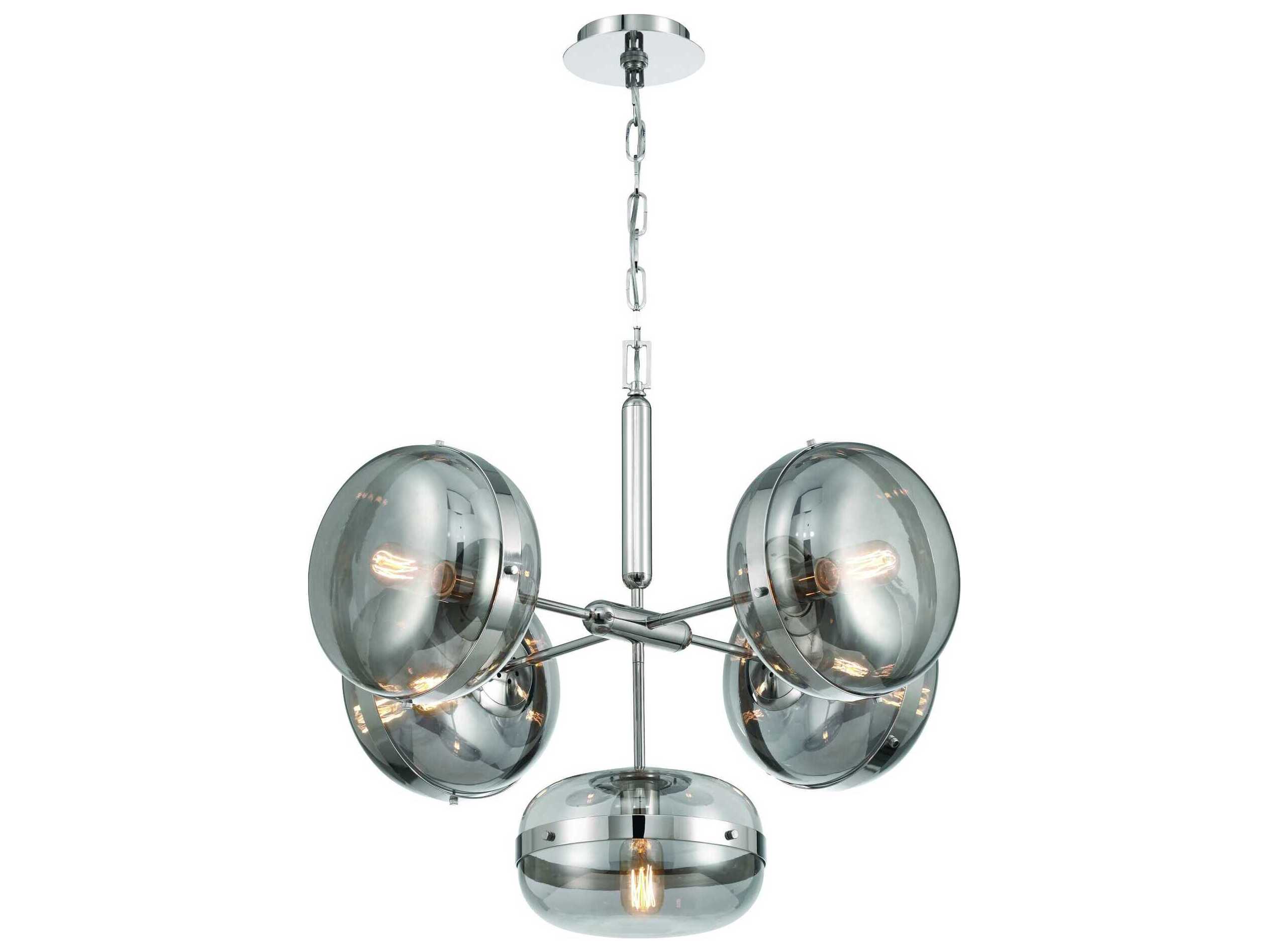 Eurofase Nottingham 5-Light Nickel Chandelier