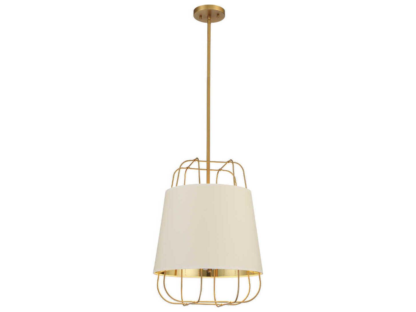 Eurofase Tura 3-Light White Gold Pendant