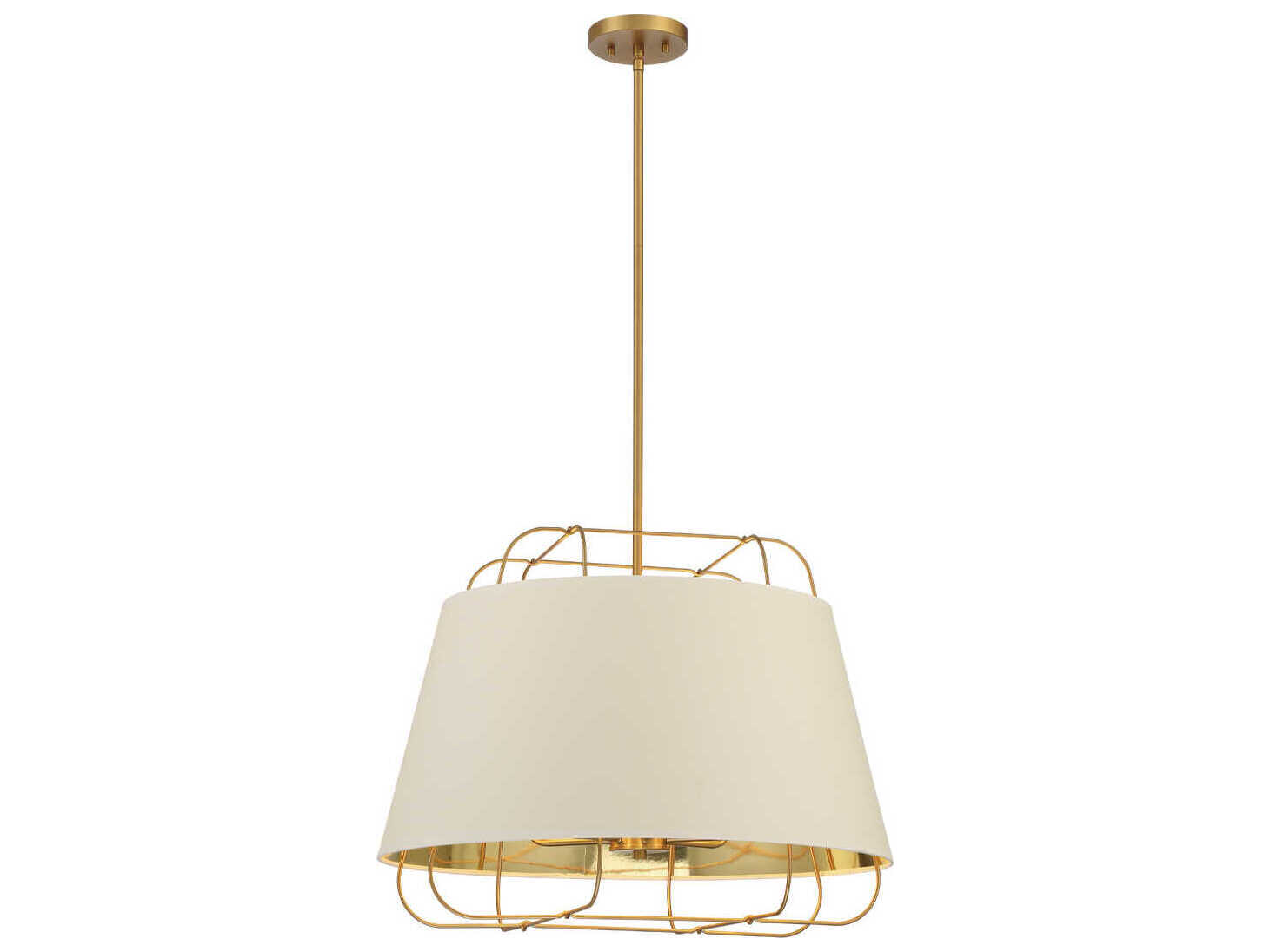 Eurofase Tura 6-Light White Gold Pendant