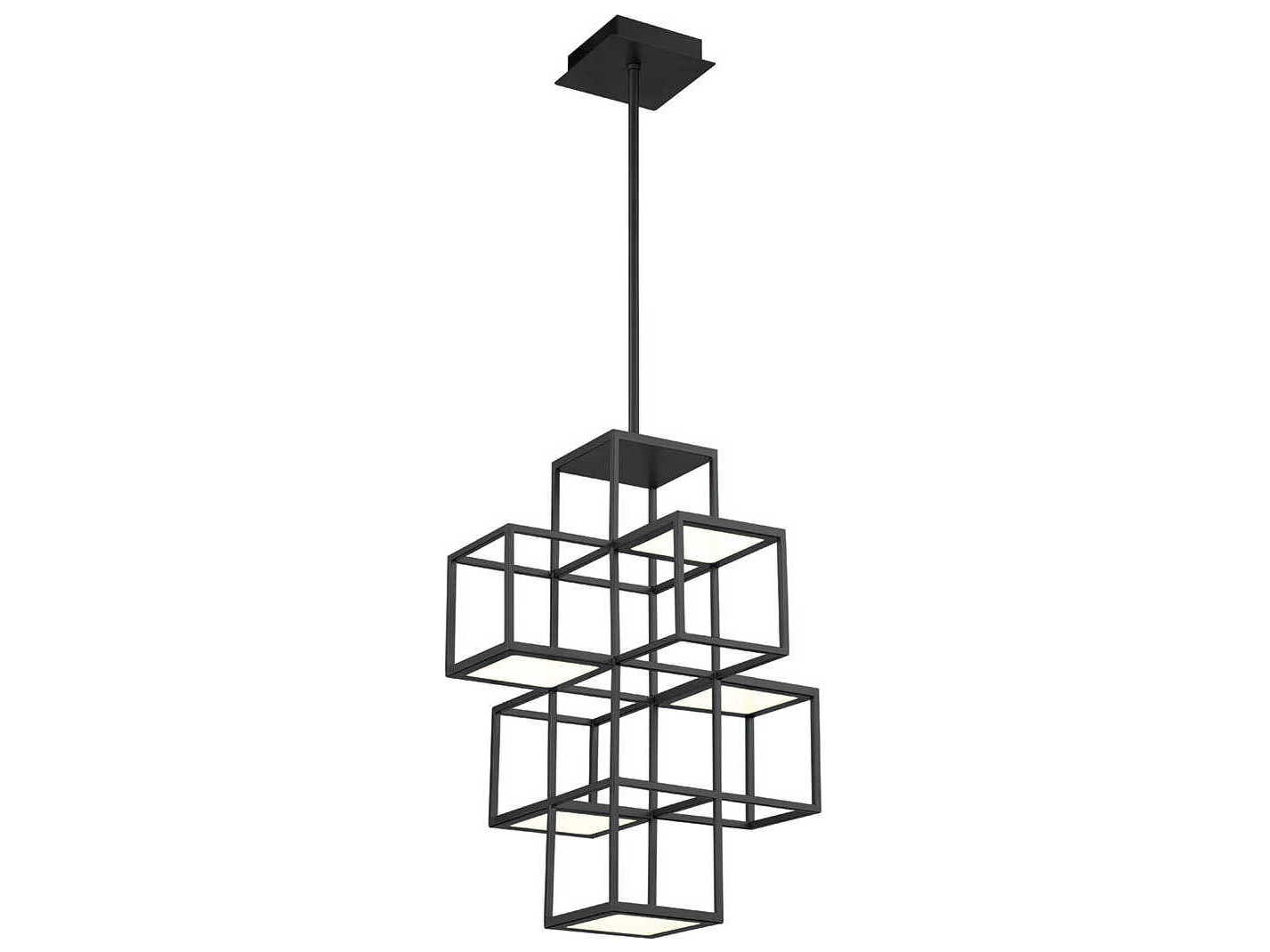 Eurofase Ferro 1-Light Black Geometric Pendant