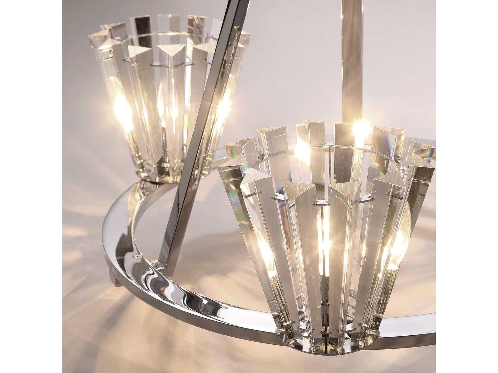 Eurofase Ricca 3-Light Chrome Chandelier
