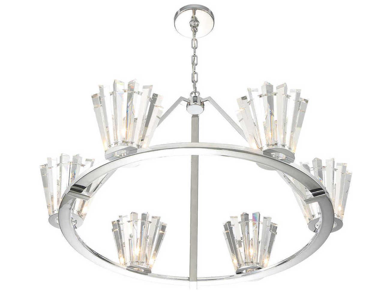 Eurofase Ricca 6-Light Chrome Chandelier