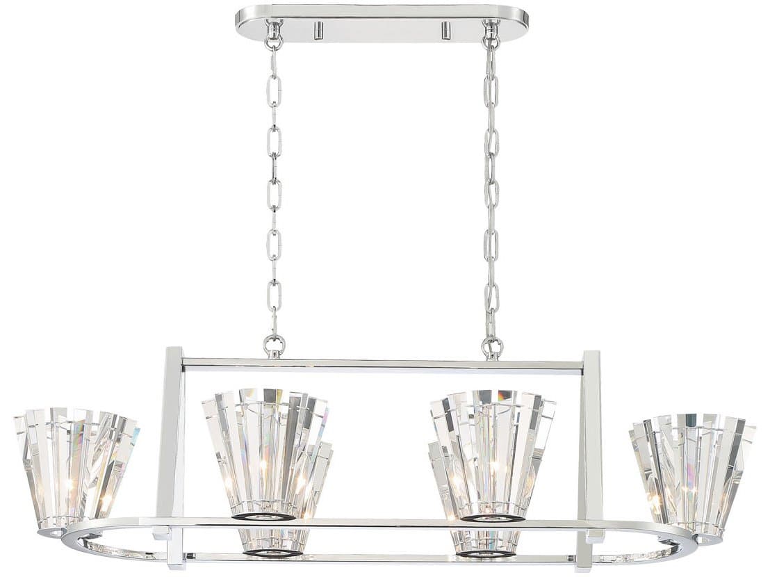 Eurofase Ricca 6-Light Chrome Island Lighting