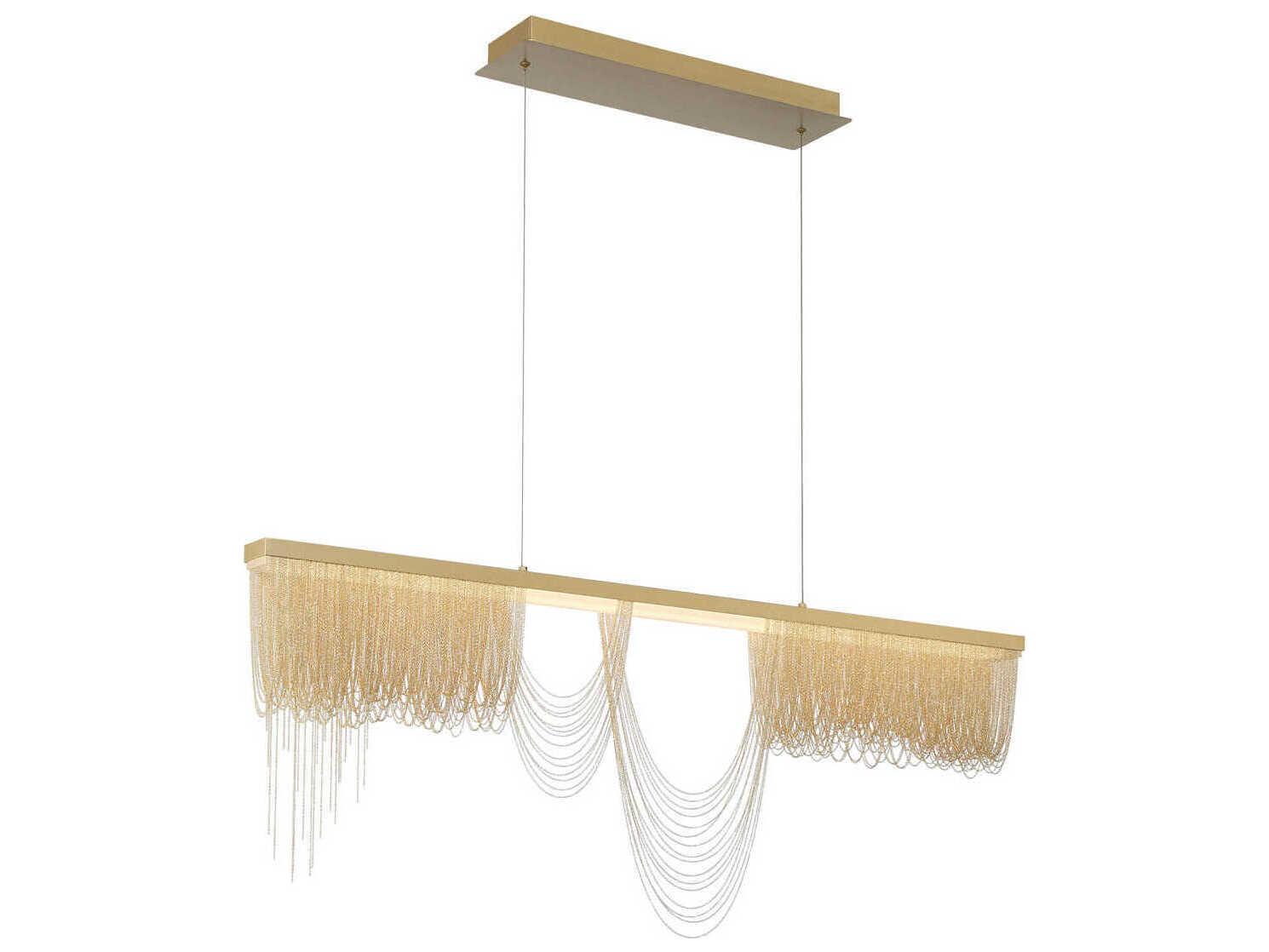 Eurofase Tenda Gold Linear Island Pendant