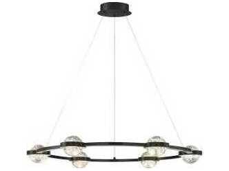 Eurofase Circolo Black Globe Chandelier