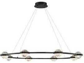 Eurofase Circolo Black Globe Chandelier