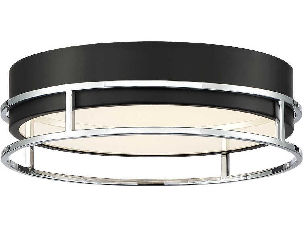 Eurofase Grafice Black Nickel Round Flush Mount