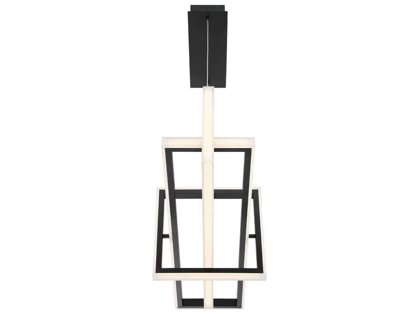Eurofase Bordo Black Geometric Island Pendant