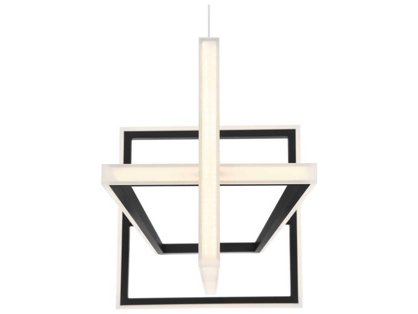 Eurofase Bordo Black Geometric Island Pendant