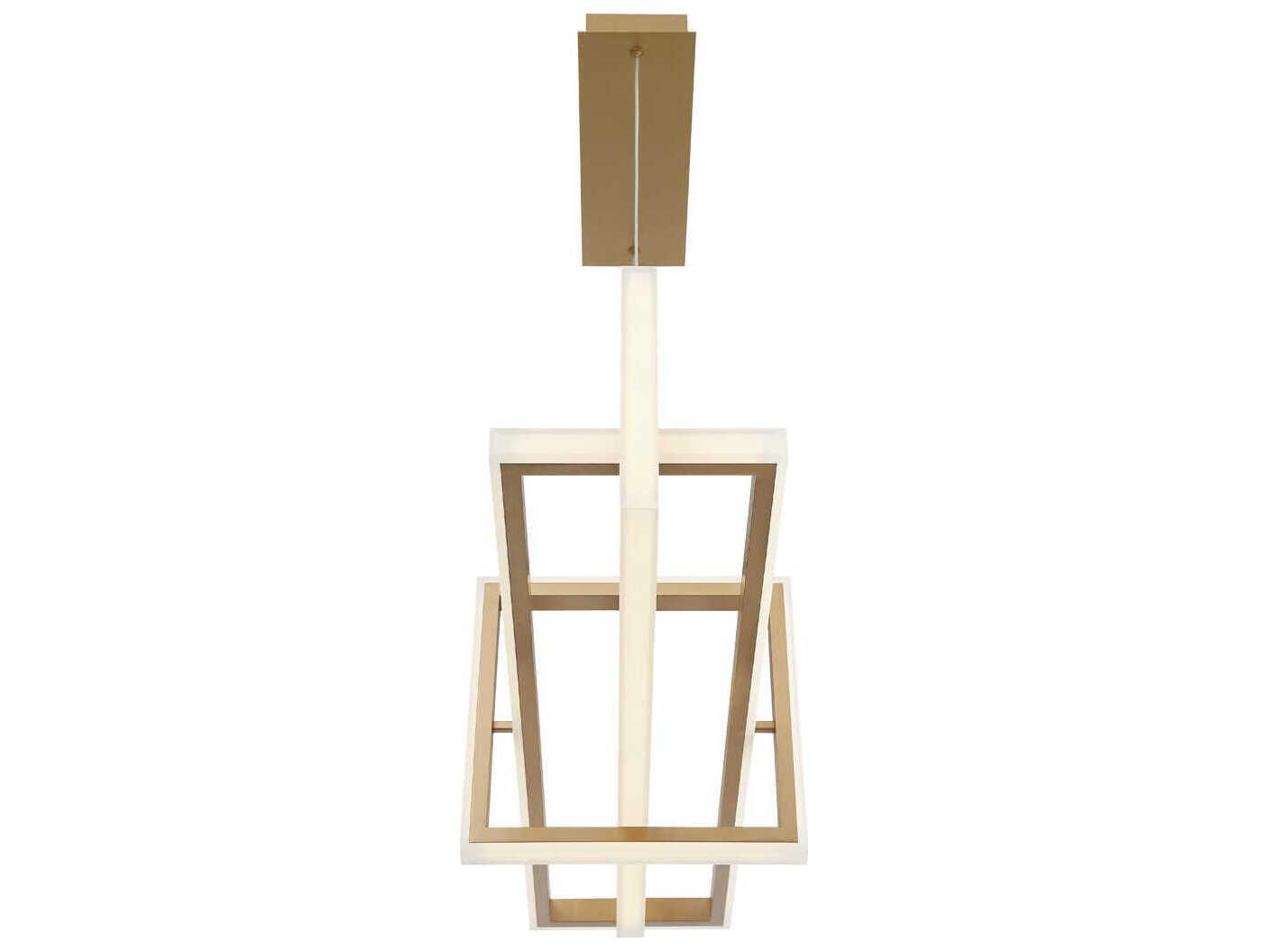 Eurofase Bordo Gold Geometric Island Pendant