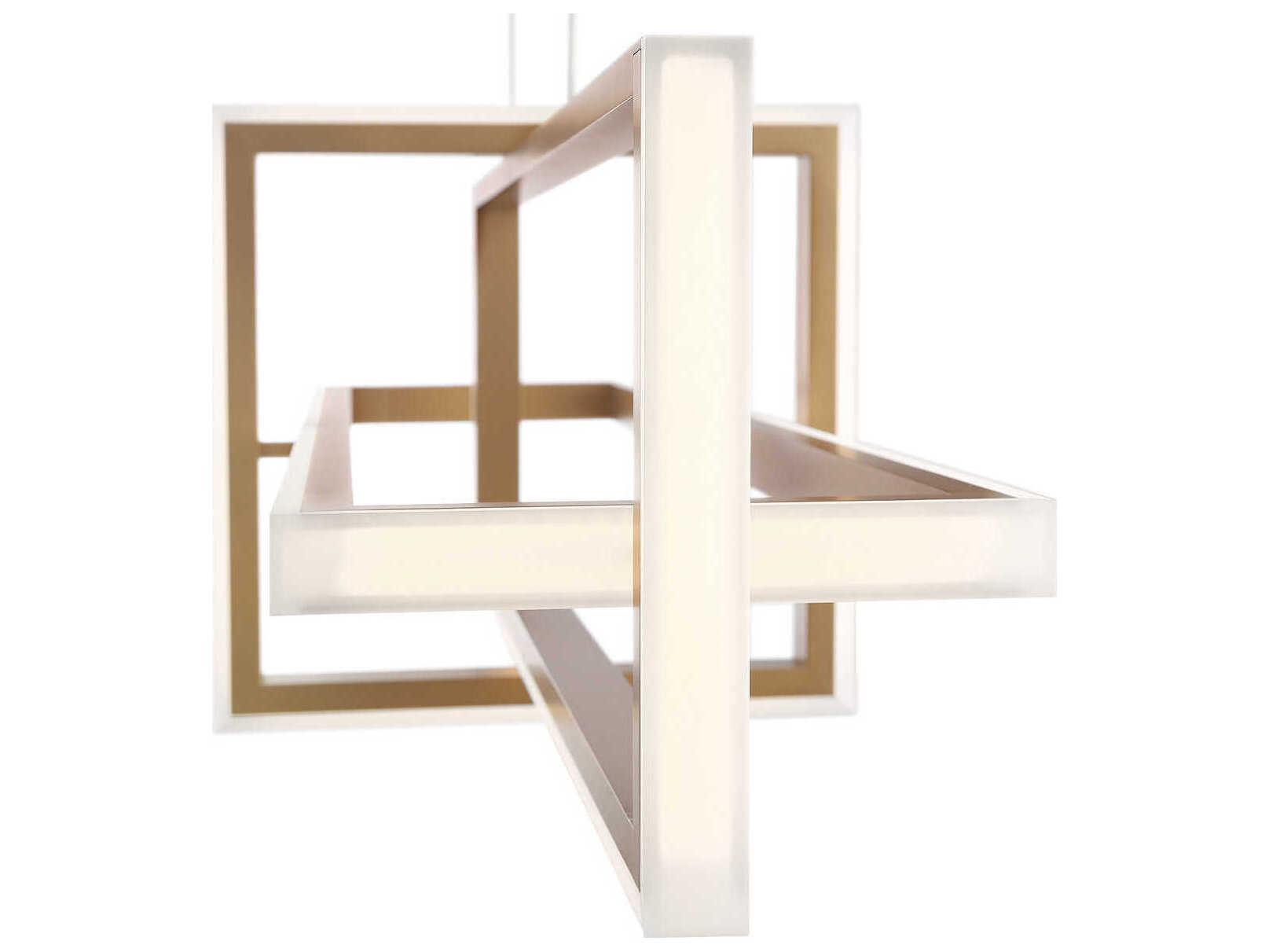 Eurofase Bordo Gold Geometric Island Pendant