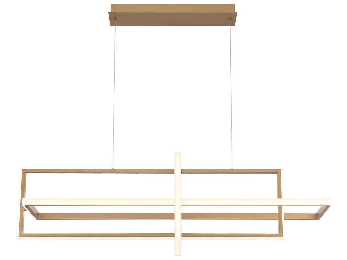 Eurofase Bordo Gold Geometric Island Pendant