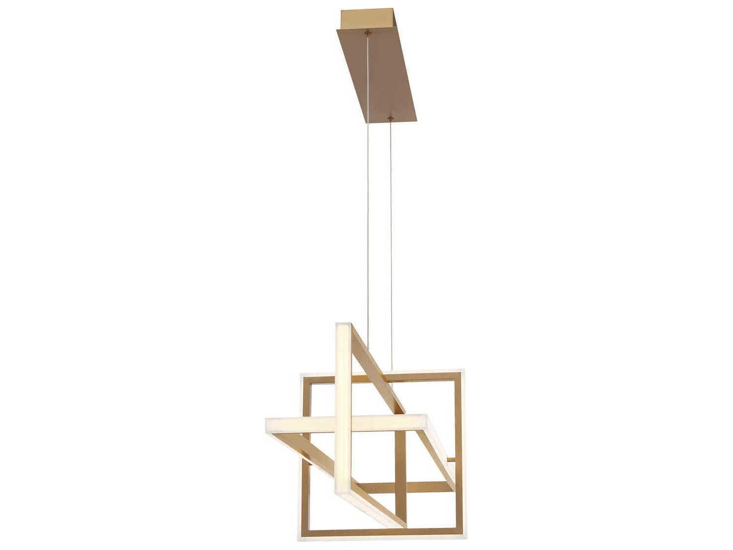 Eurofase Bordo Gold Geometric Island Pendant