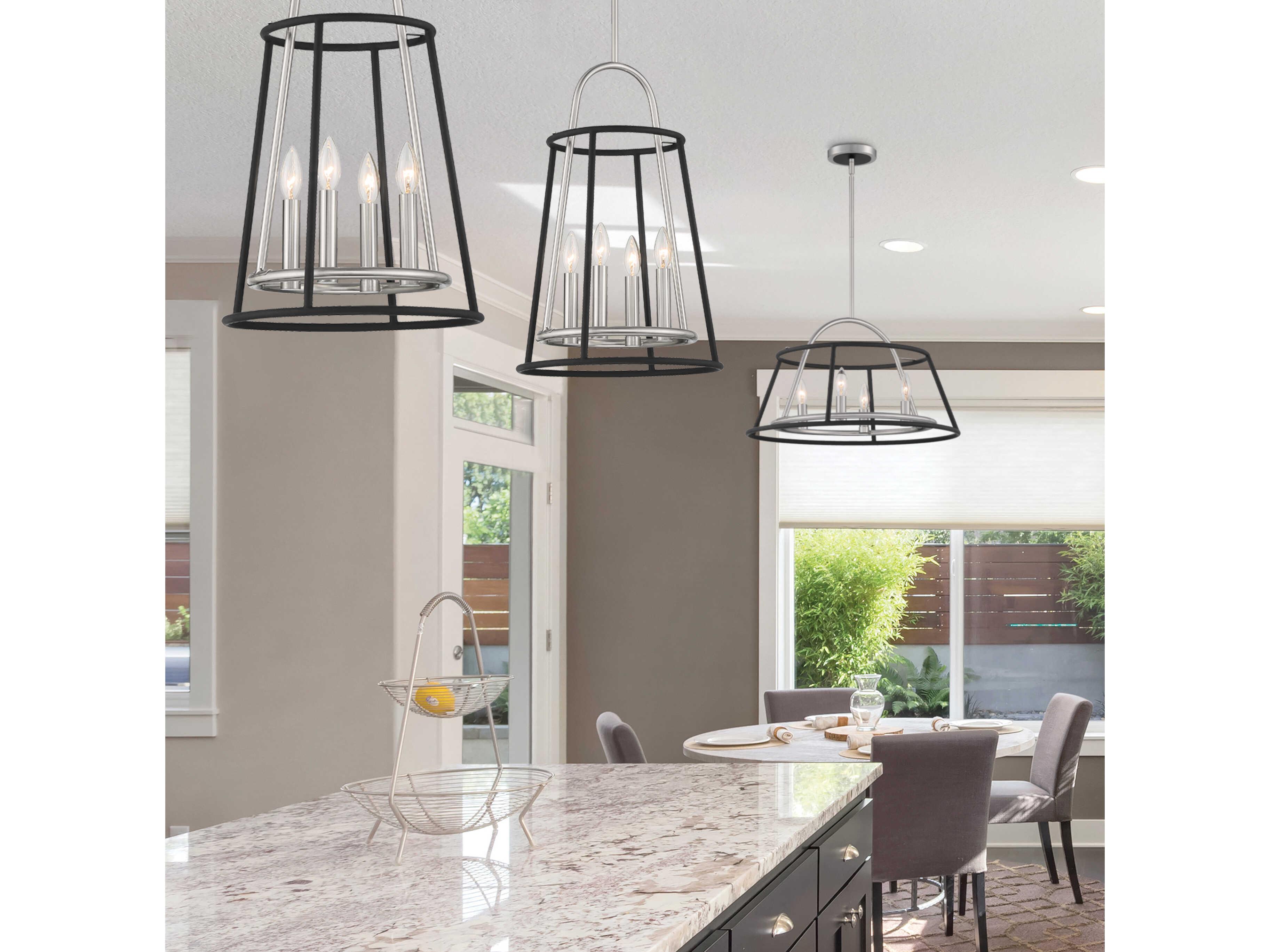 Eurofase Campana 4-Light Satin Nickel Pendant
