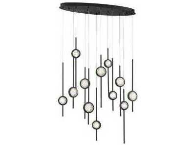 Eurofase Barletta Black Linear Island Pendant