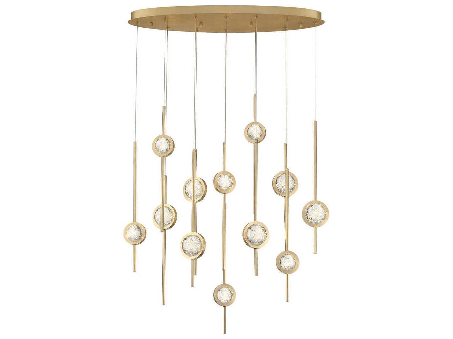Eurofase Barletta Brass Linear Island Pendant