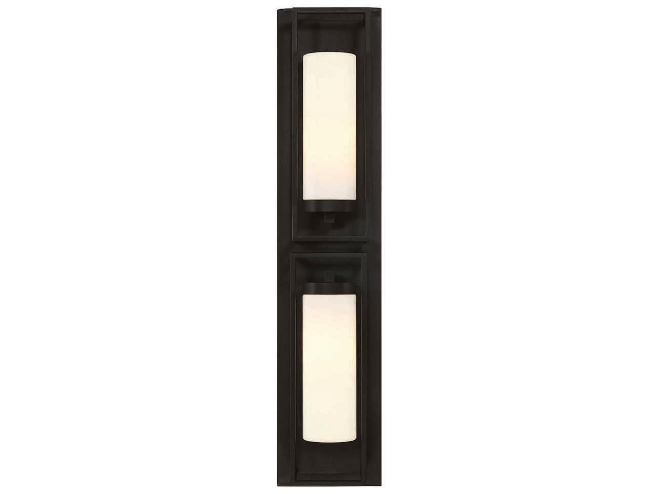 Eurofase Ren 2 - Light Outdoor Wall Light with Opal White Glass