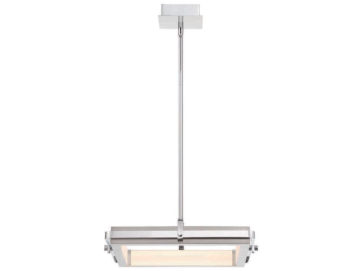 Eurofase Annilo 1-Light Chrome And Nickel Glass LED Linear Pendant