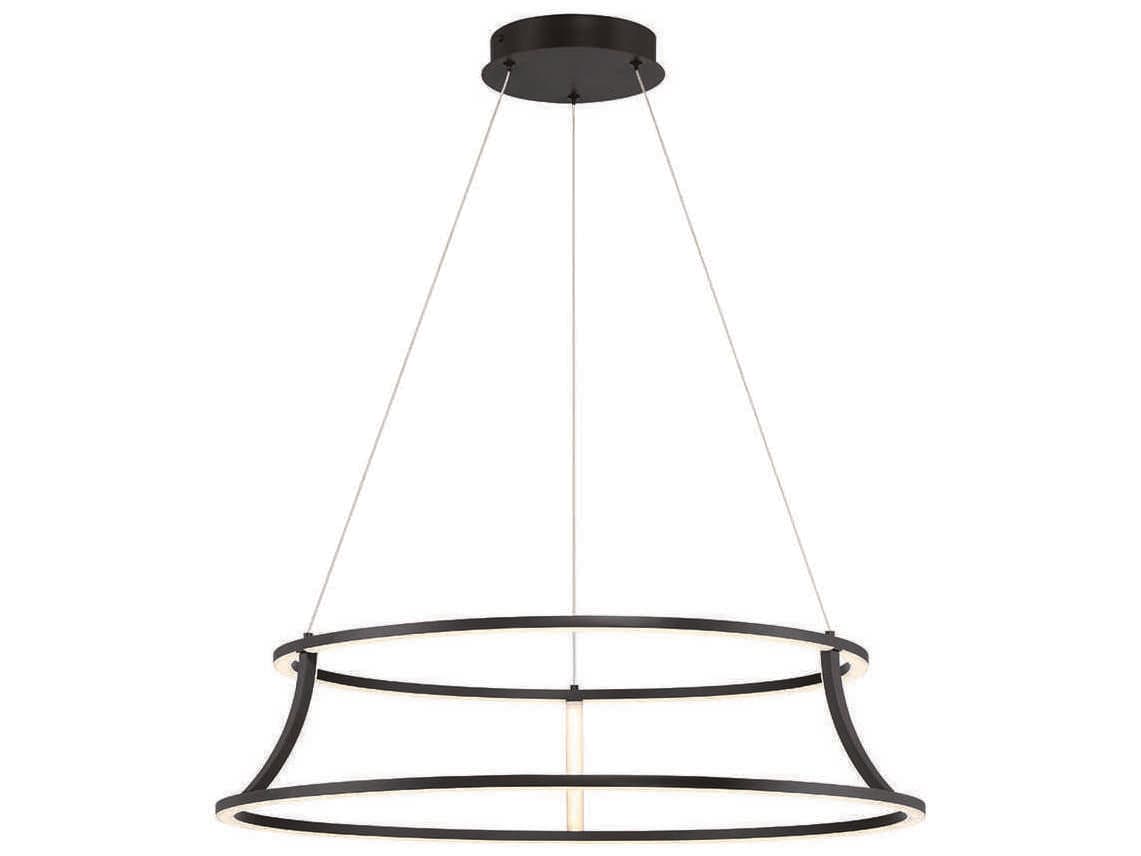 Eurofase Cadoux 1-Light Black LED Empire Linear Pendant