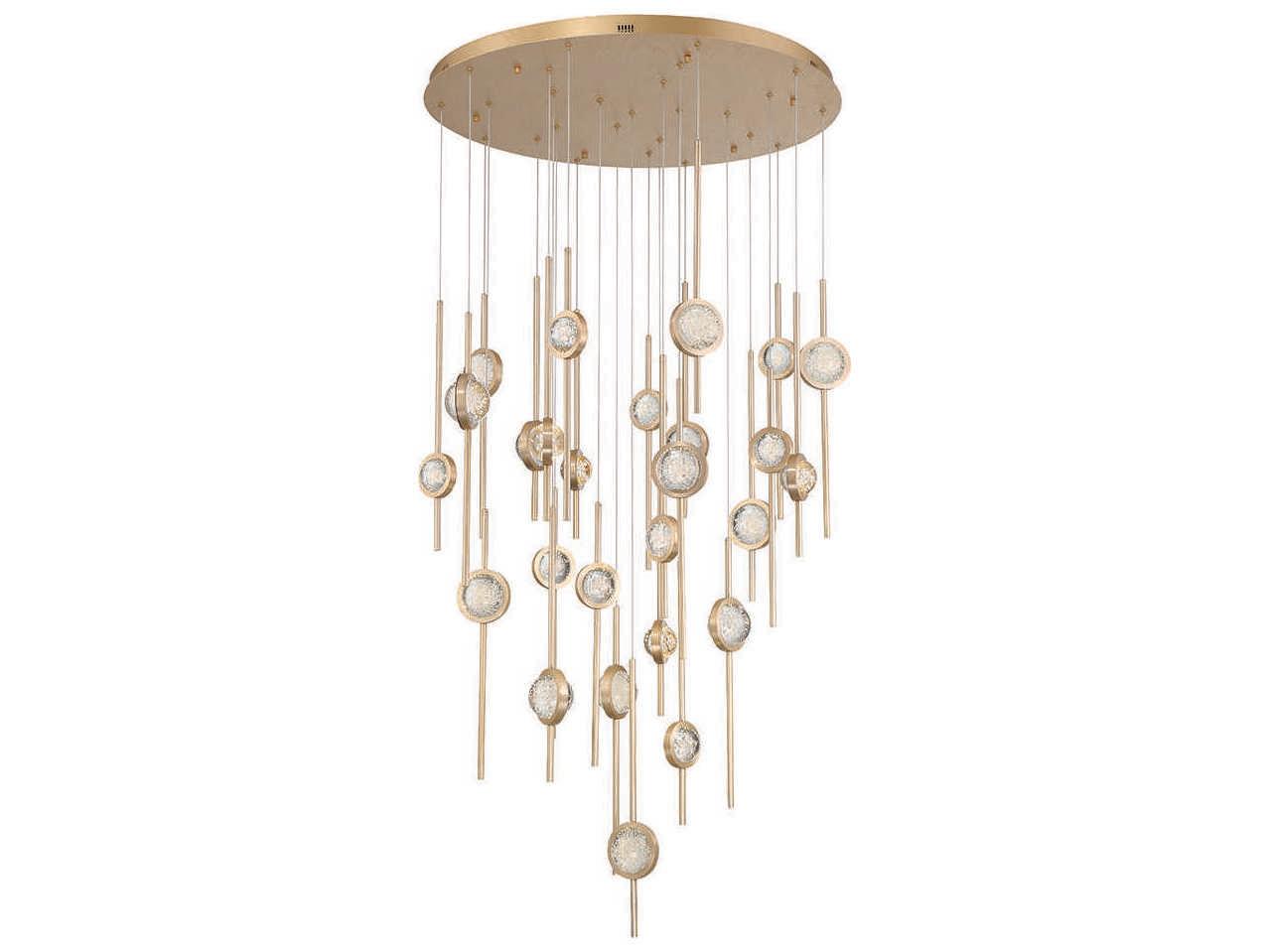 Eurofase Barletta 26-Light Brass LED Linear Pendant