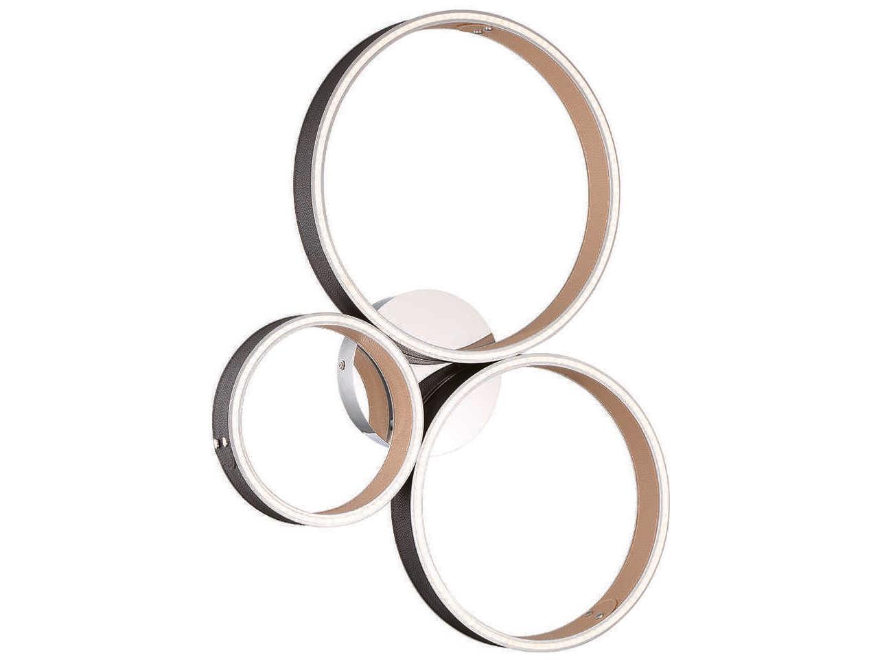 Eurofase Verdura 1-Light Black Brown LED Wall Sconce