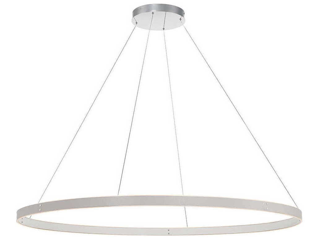 Eurofase Verdura 1-Light Grey White LED Linear Round Pendant