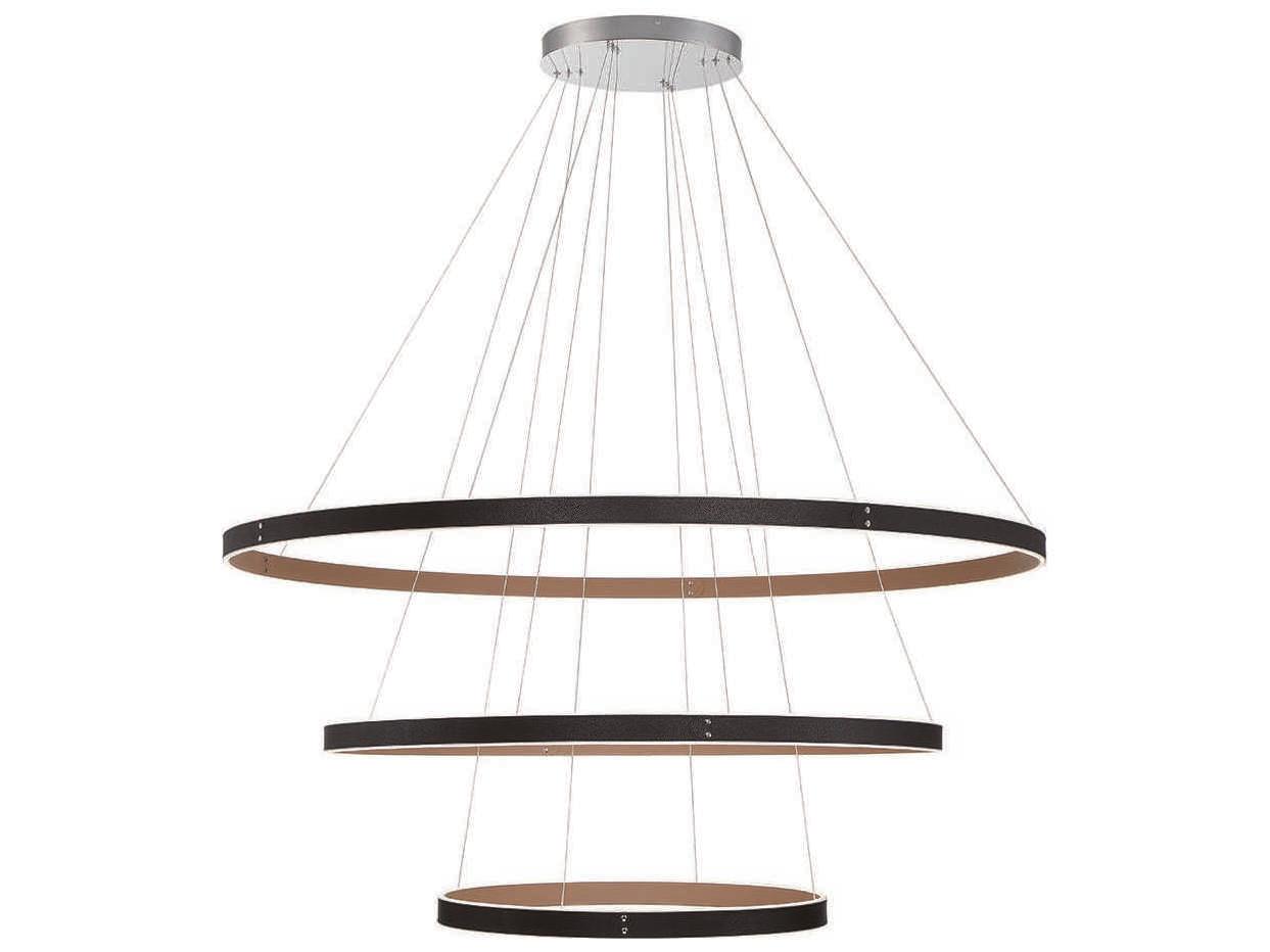 Eurofase Verdura 1-Light Black Brown LED Linear Chandelier