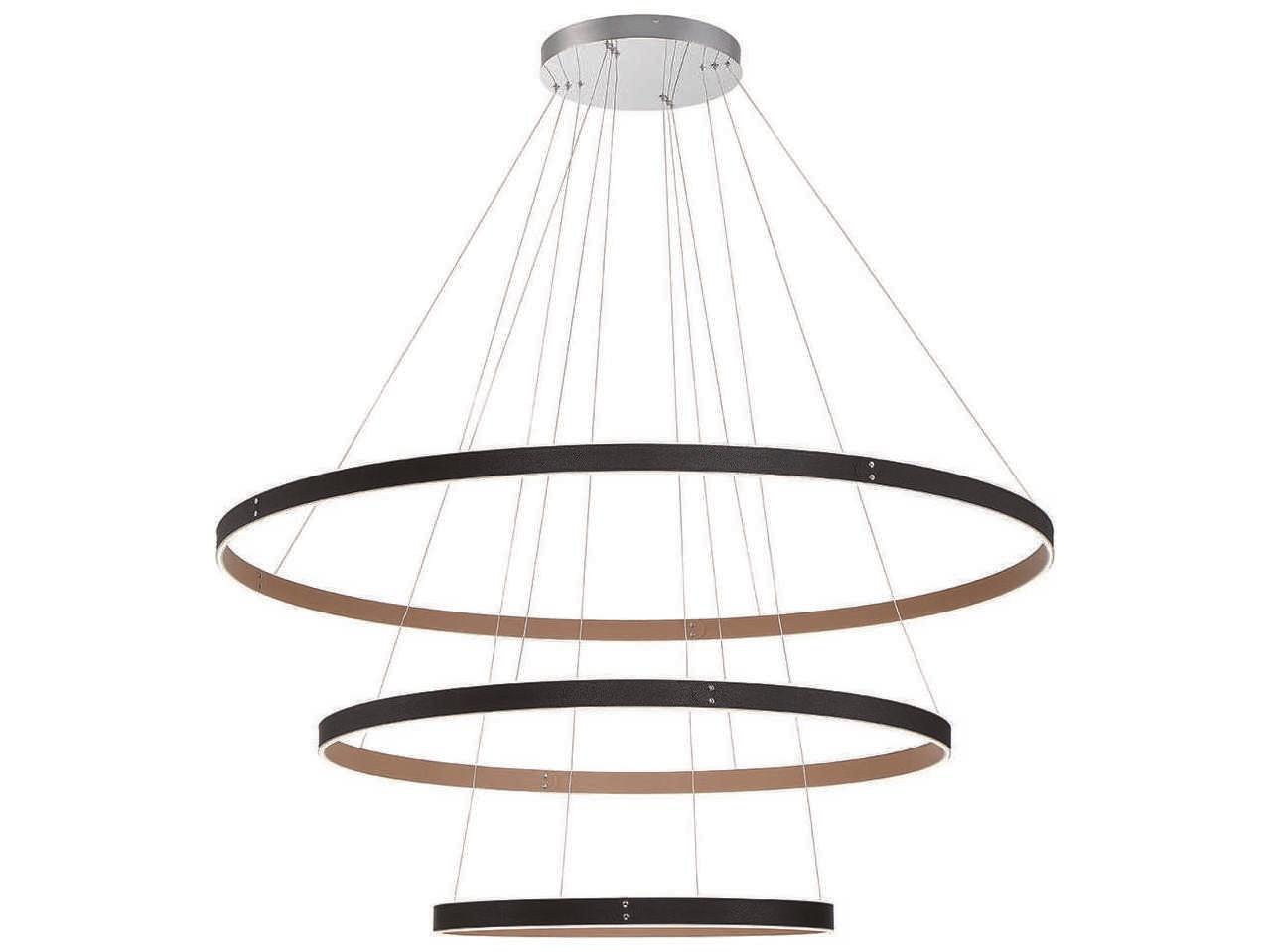 Eurofase Verdura 1-Light Black Brown LED Linear Chandelier