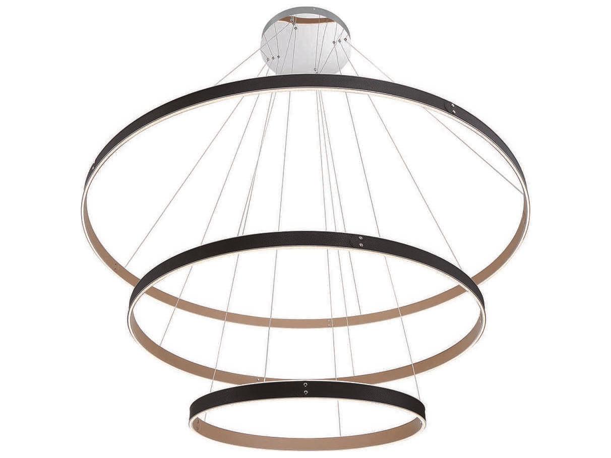 Eurofase Verdura 1-Light Black Brown LED Linear Chandelier