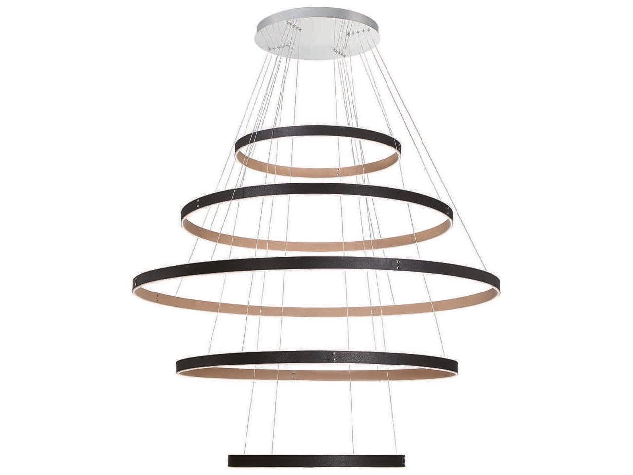 Eurofase Verdura 1-Light Black Brown LED Linear Chandelier