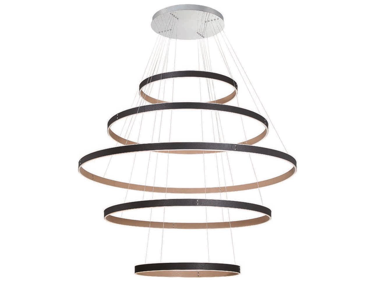 Eurofase Verdura 1-Light Black Brown LED Linear Chandelier