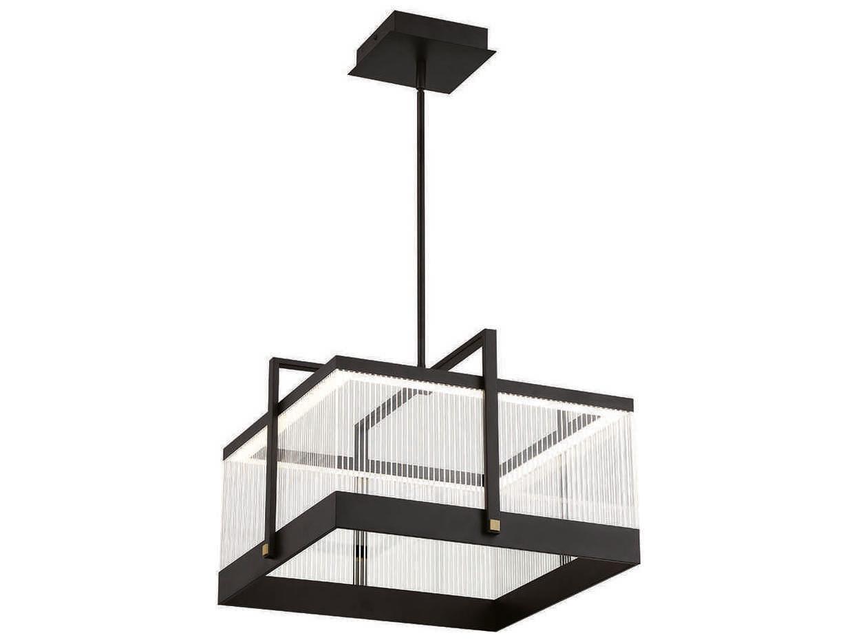 Eurofase Tye 1-Light Black LED Linear Pendant