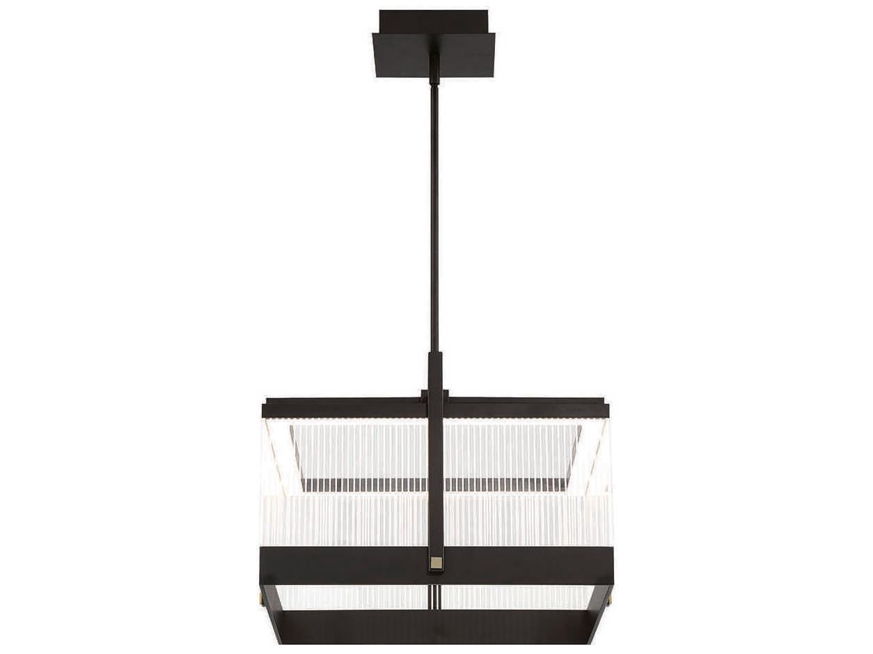 Eurofase Tye 1-Light Black LED Linear Pendant