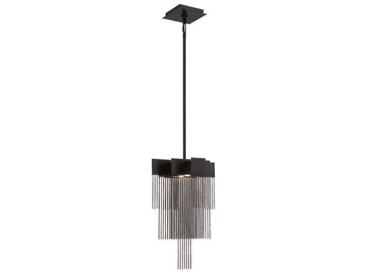 Eurofase Bloomfield 2-Light Black LED Linear Pendant