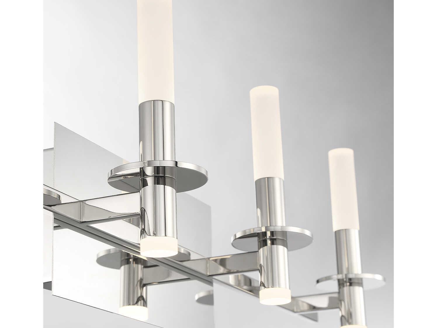 Eurofase Torna 8-Light Polished Nickel LED Vanity Light