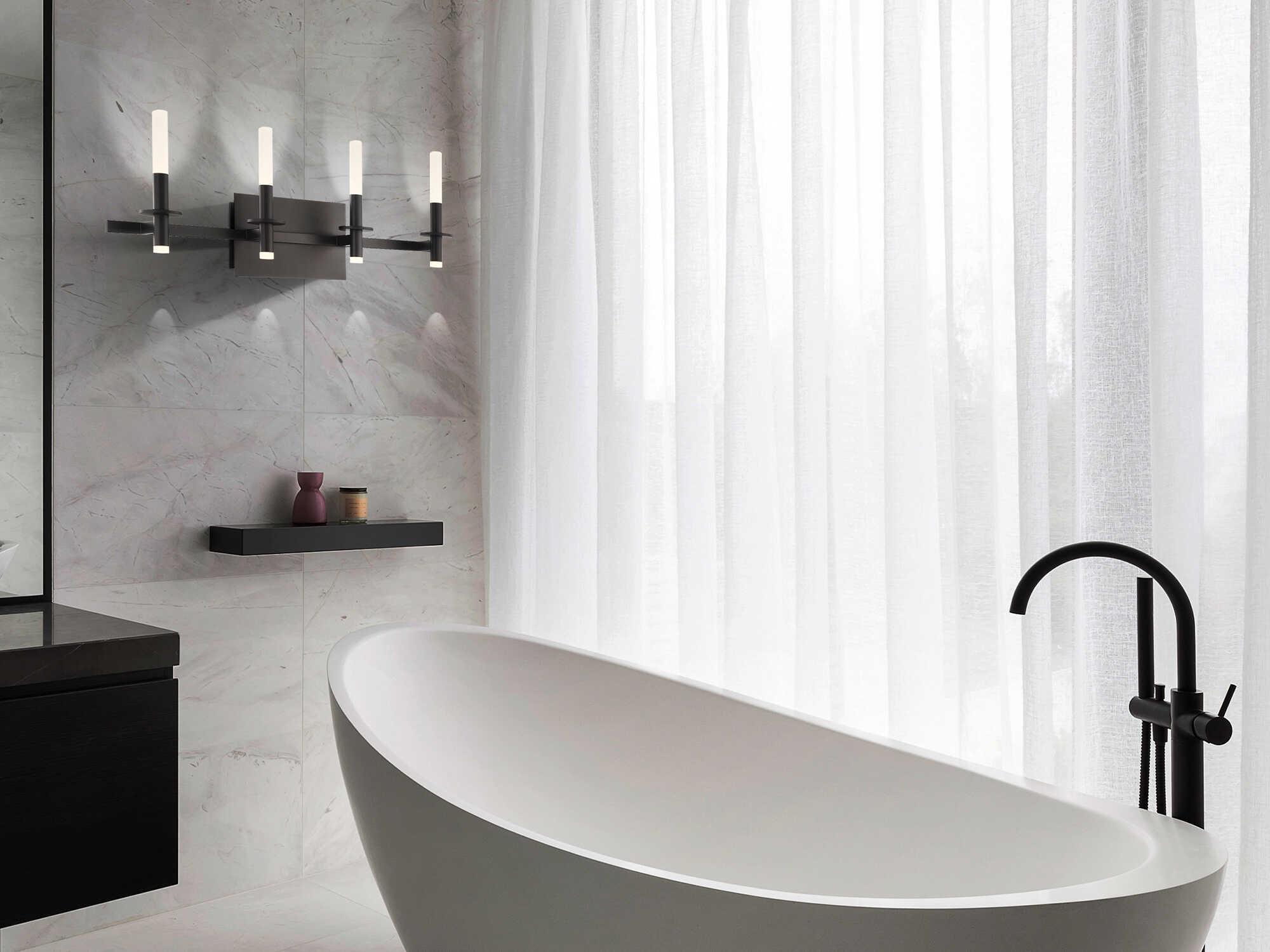 Eurofase Torna 4-Light Black Vanity Light