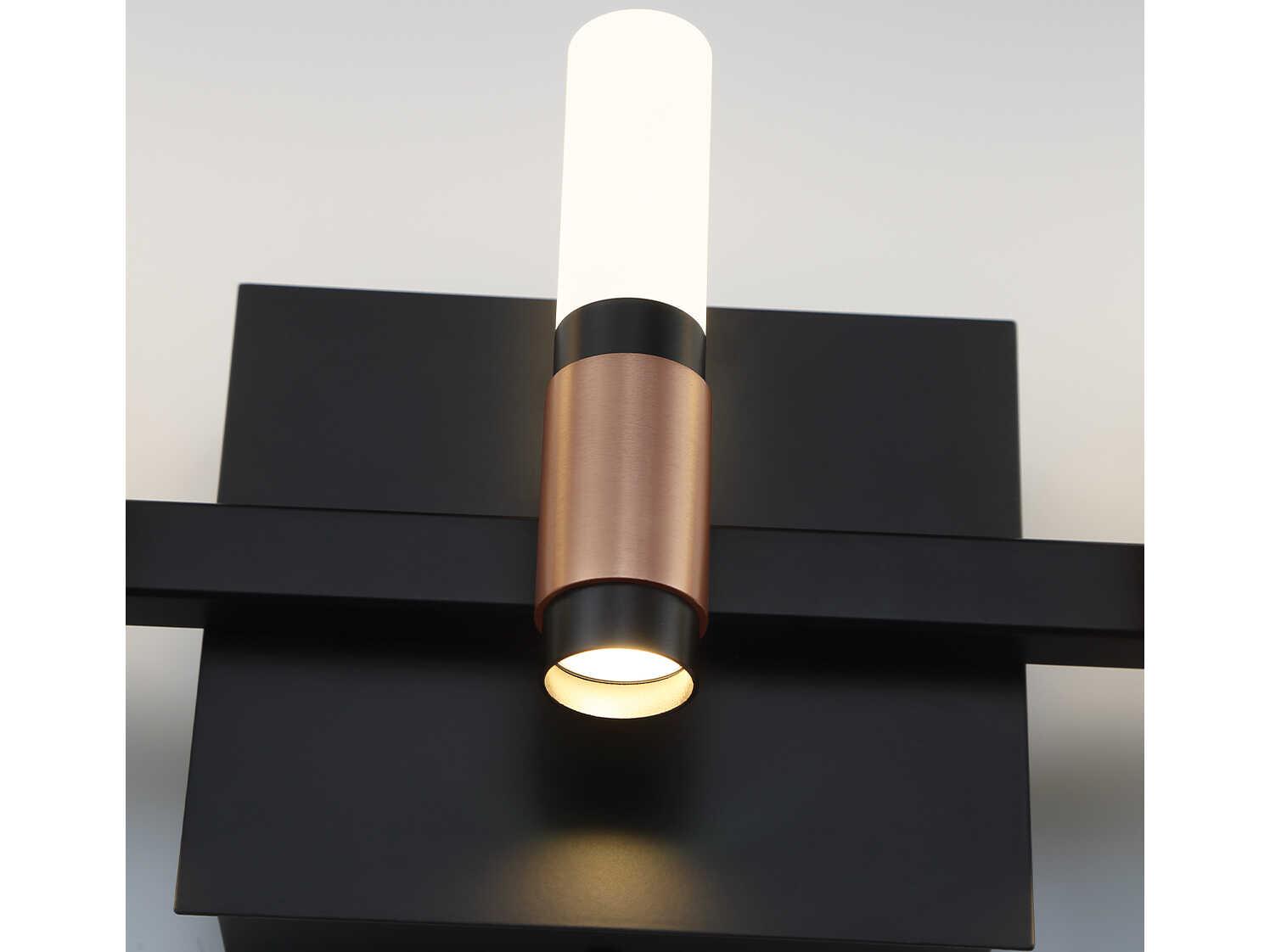 Eurofase Albany 10-Light Black Brass LED Vanity Light