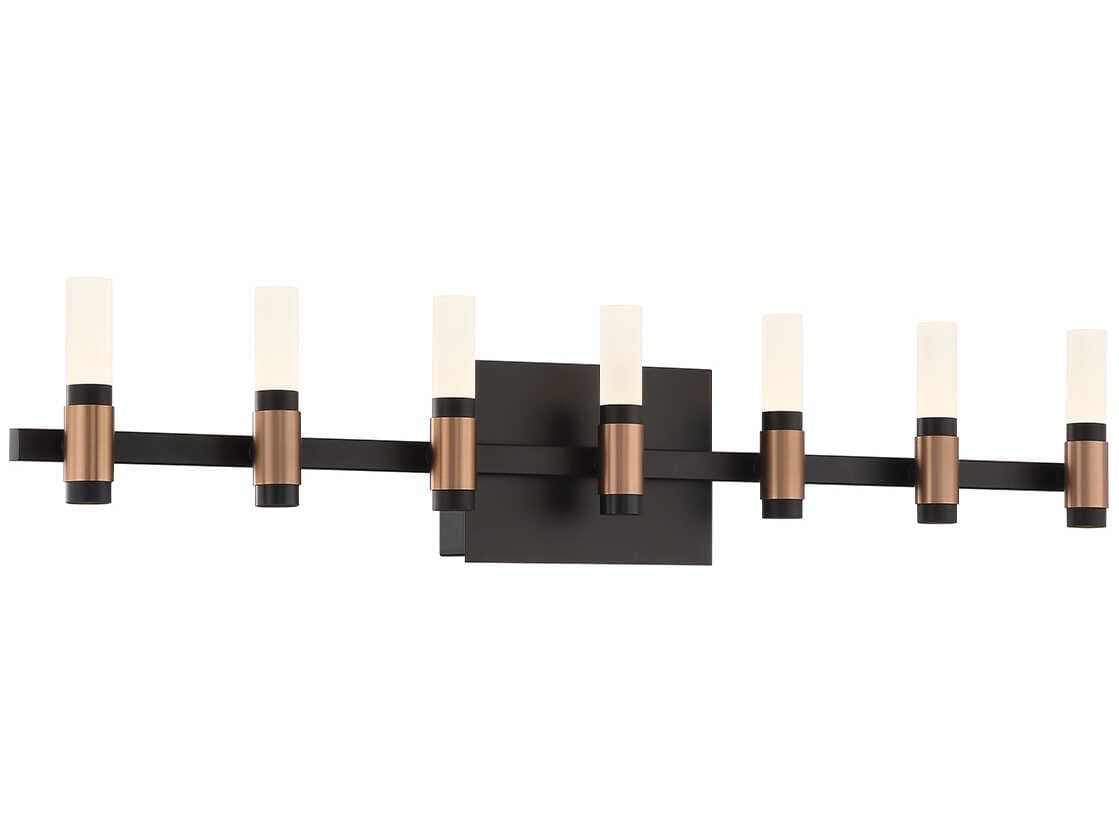 Eurofase Albany 14-Light Black Brass LED Vanity Light