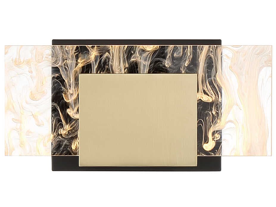 Eurofase Kasha 1-Light Black Brass LED Wall Sconce