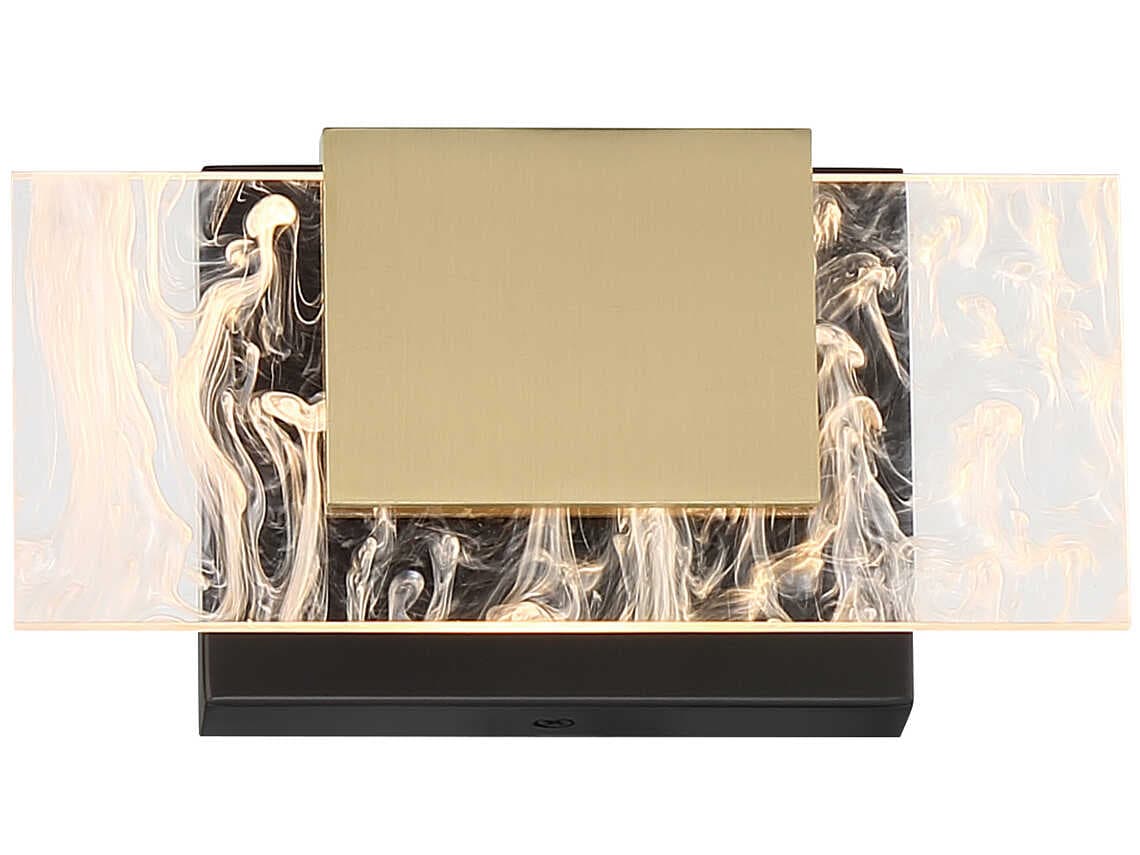 Eurofase Kasha 1-Light Black Brass LED Wall Sconce